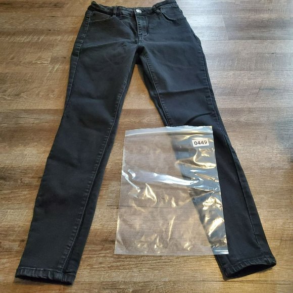 RUE 21 Black Denim Jeans Juniors 10R High Rise Jeggings Stretchy - Picture 8 of 8